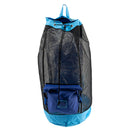 Used Akona Huron DX Heavy Duty Mesh Backpack with Dry Bag - Blue - DIPNDIVE