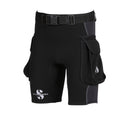 Open Box ScubaPro Men's Hybrid Cargo Shorts - Black - Medium - DIPNDIVE