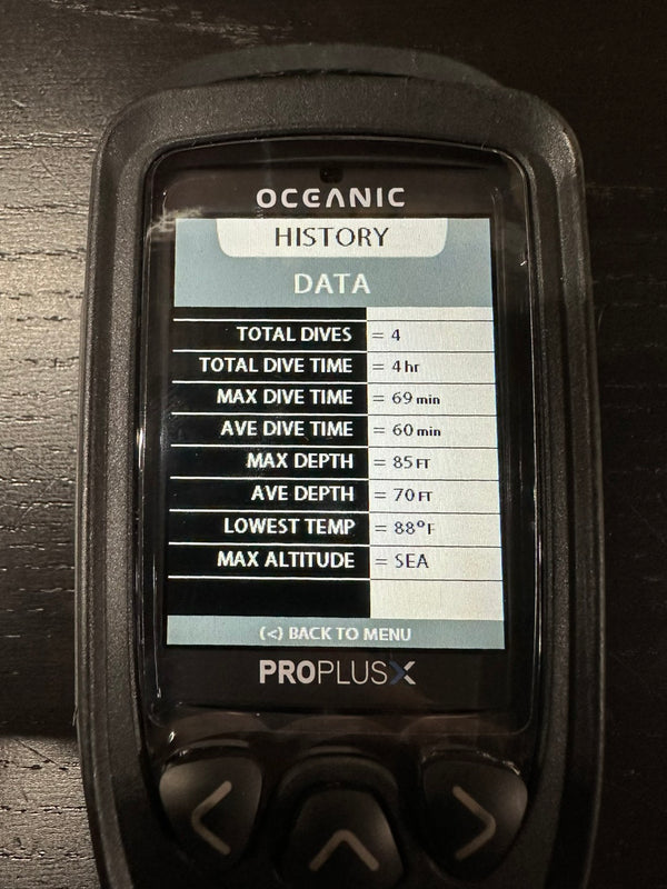 Used Oceanic Pro Plus X Scuba Computer Console w/QD Hose - DIPNDIVE