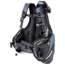 Used Cressi Travelight Scuba Dive Buoyancy Compensator - Black/Blue - Small - DIPNDIVE