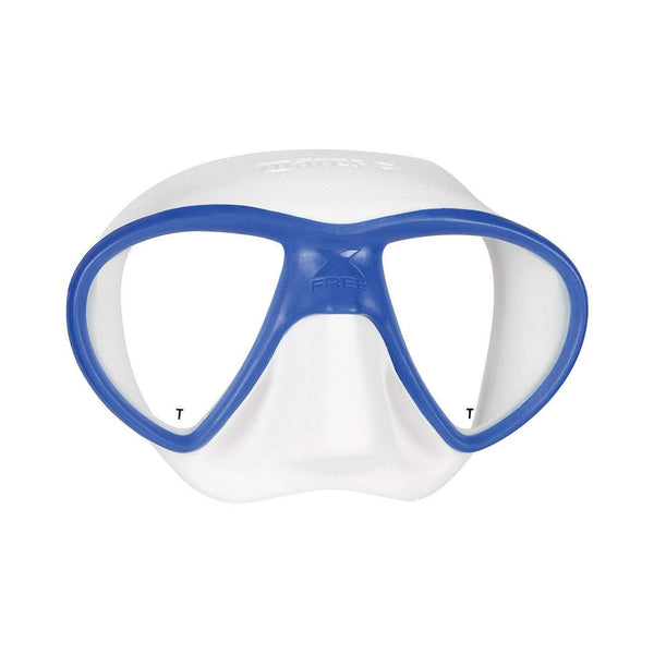 Used Mares X-Free Dive Mask - Color: Blue/White - DIPNDIVE