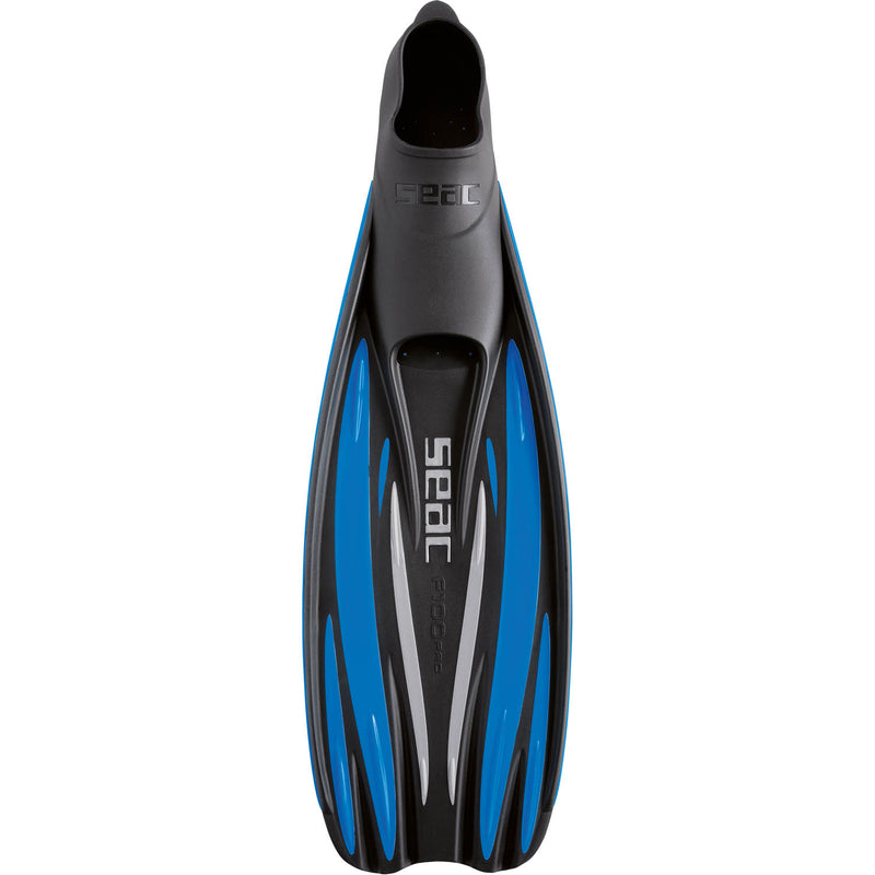 Used Seac F 100 PRO Ultra Light Underwater Full Foot Fins - Blue, Size: 8.5-9.5 ( 42/43 ) - DIPNDIVE