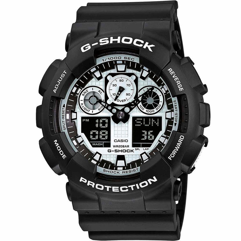 Casio G-Shock GA100BW-1A Watch - DIPNDIVE