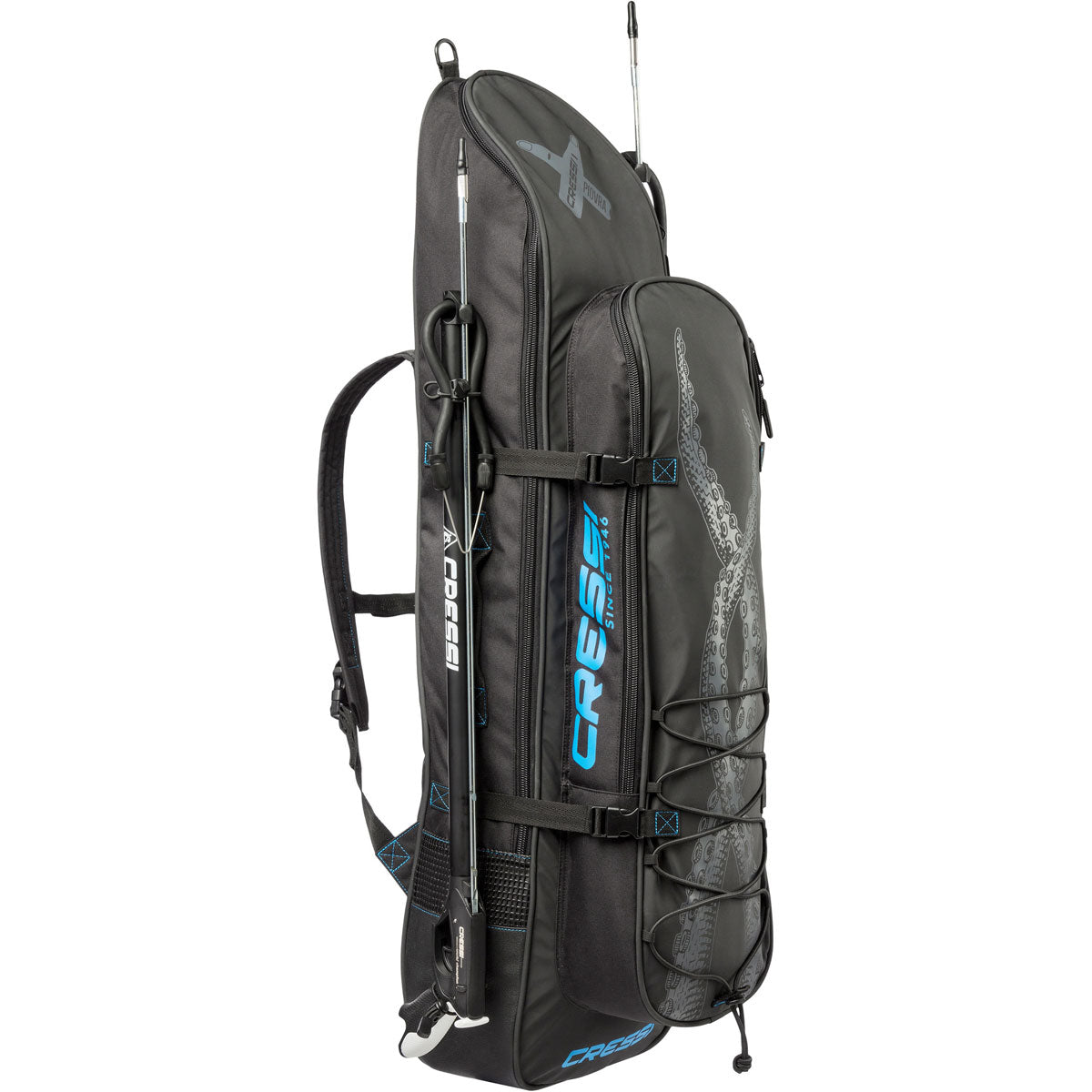 Open Box Cressi Piovra Waterproof Backpack for Freediving and Spearfishing  Gear (Xtra Large)