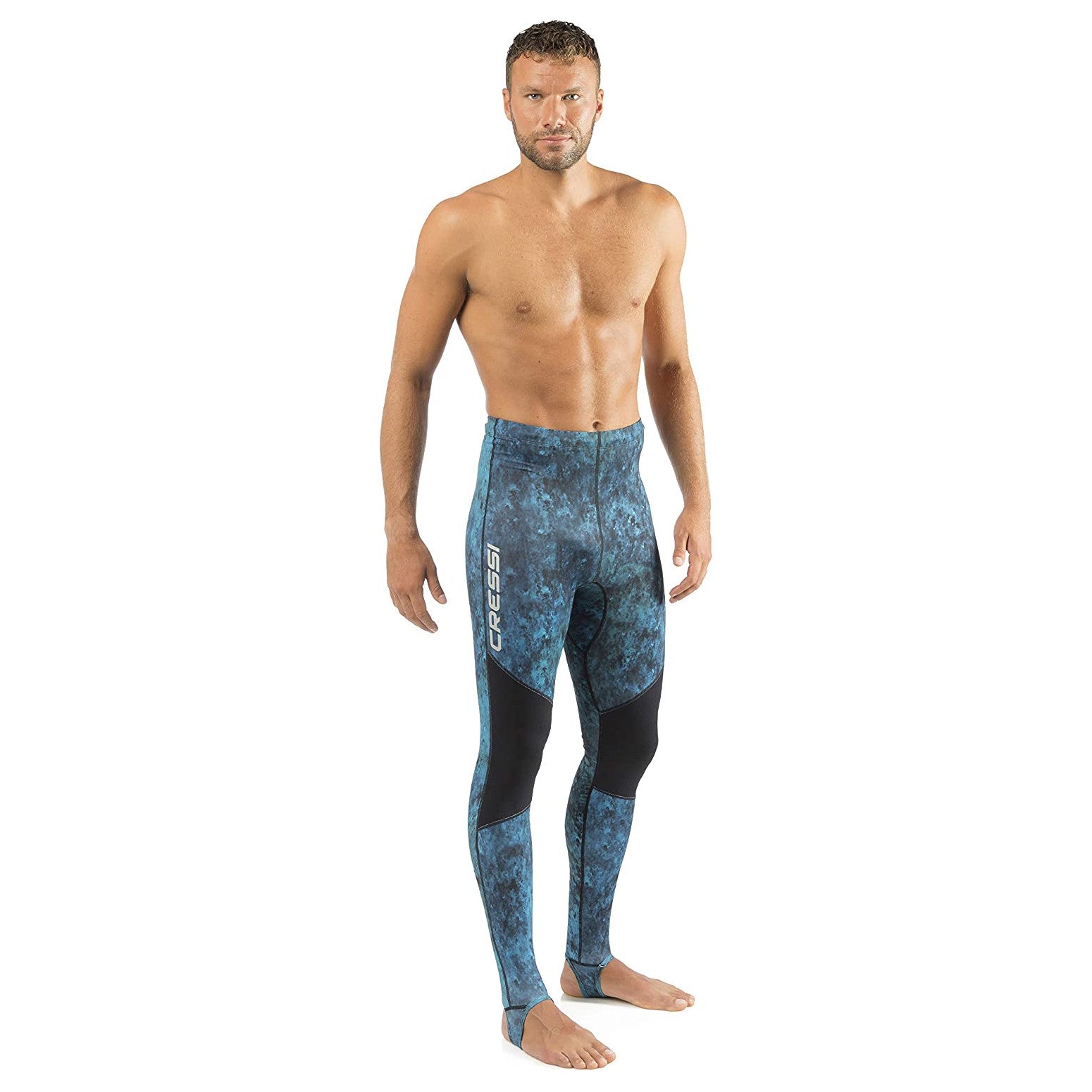 Open Box Cressi Hunter Rash Guard Pants Blue Hunter, Size Large