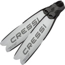 Used Cressi Gara Modular Impulse Fins for Freediving - White, Size: 42/43 - DIPNDIVE