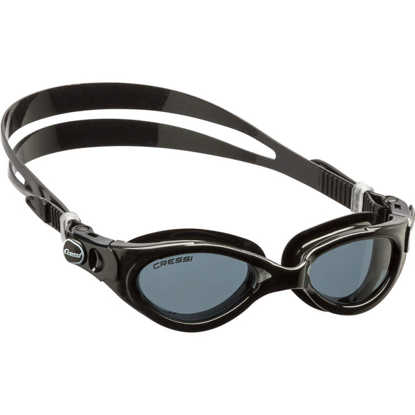 Used Cressi Flash Lady Small Goggles Dive Mask (Black/Silver with Tinted Lens) - DIPNDIVE