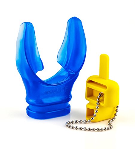 Open Box SeaCure X Type Model Mouthpiece-Blue-1 - DIPNDIVE