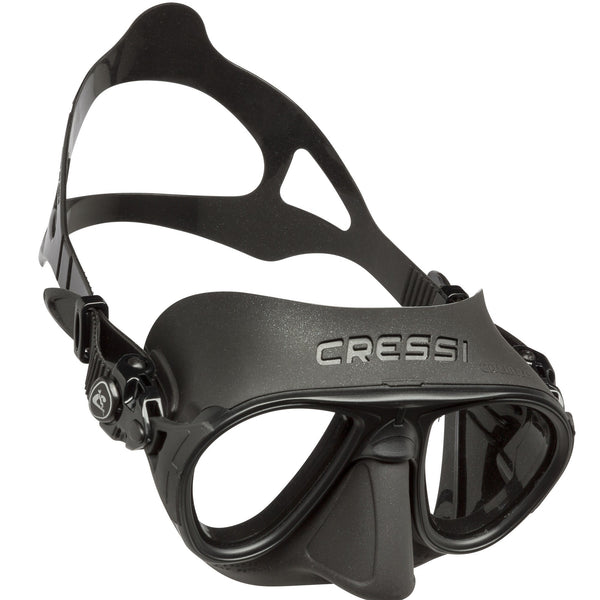 Open Box Cressi Calibro SF Dive Mask - Black / Black - DIPNDIVE