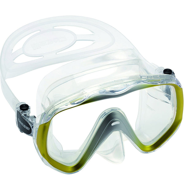 Open Box Cressi Liberty Dive Mask-Yellow / Clear - DIPNDIVE