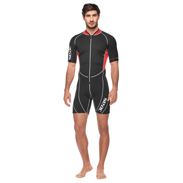 Used Seac 2.5mm Mens Ciao Shorty High Stretch Comfortable Neoprene Short Wetsuit, Size: X-Large - DIPNDIVE