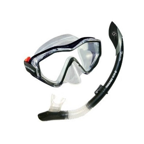 U.S. Divers Adult Anacapa 1 Mask - Island Dry Snorkel Combo - DIPNDIVE