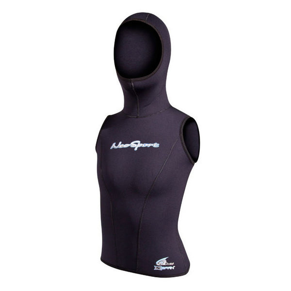 Open Box NeoSport 5/3mm Womens Hooded Dive Vest - Black - 10 - DIPNDIVE