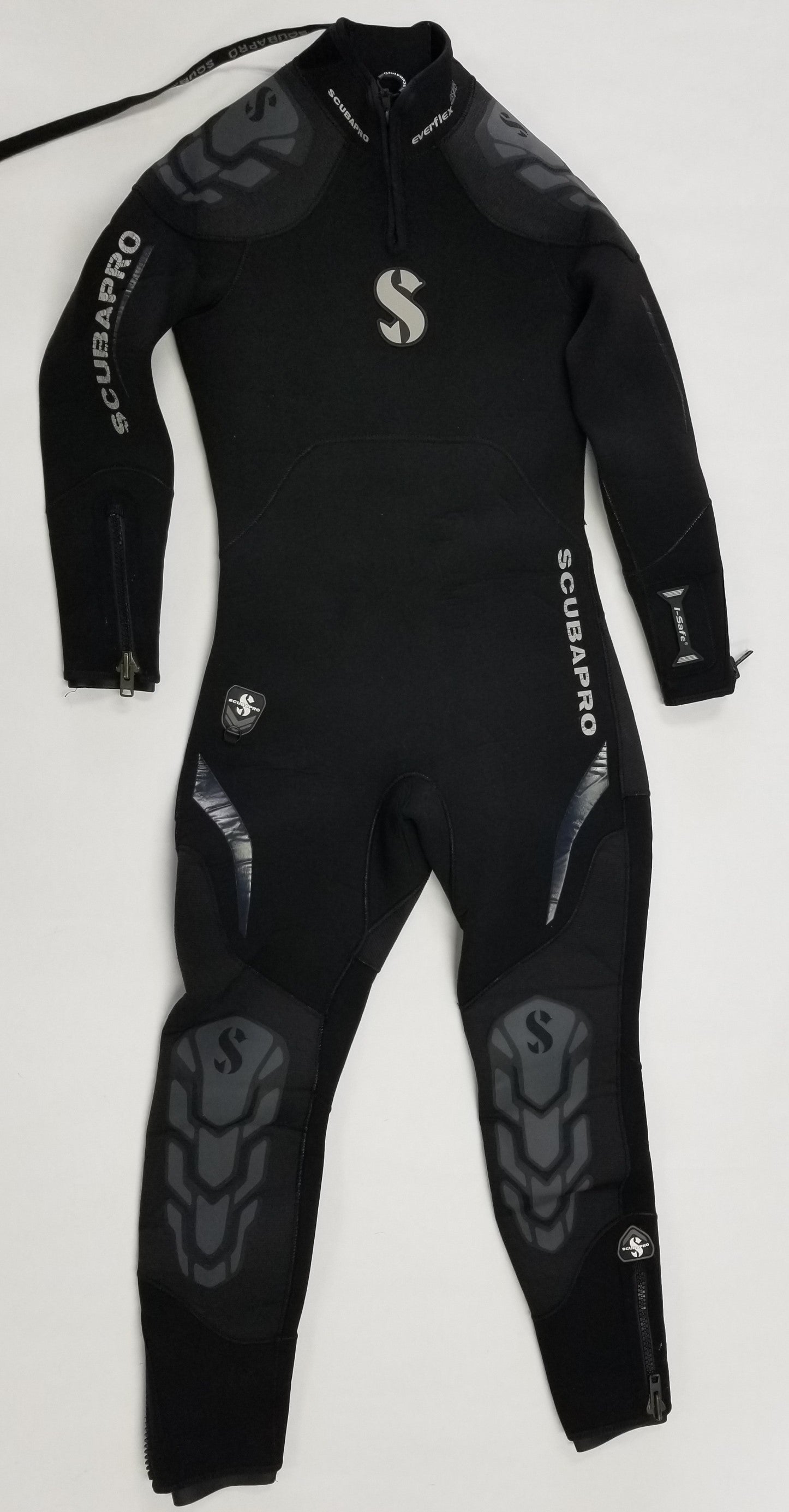 Used ScubaPro Men's 5/4mm Everflex Steamer Dive Wetsuit - Black, Size:  Large Short