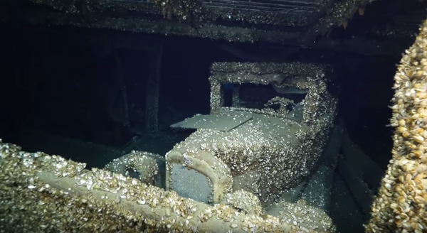 Divers Found a Shipwreck with a 1927 Chevy Parked Inside
