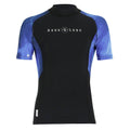 Aqua Lung Men's UV Sun Protection Short Sleeve Galaxy Rashguard - DIPNDIVE