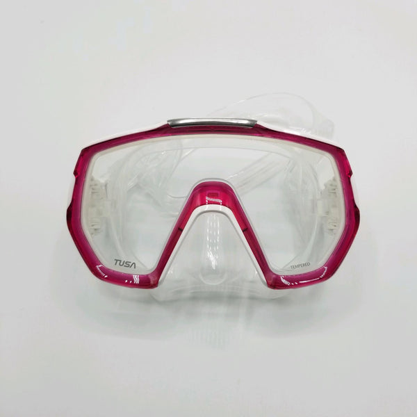 Used Tusa M-1003 Freedom Elite Dive Mask-Bougainvillea Pink - DIPNDIVE