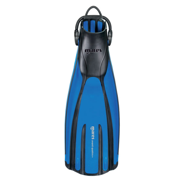 Open Box Mares Avanti Quattro Plus Open Heel Dive Fins - Blue - Small - DIPNDIVE