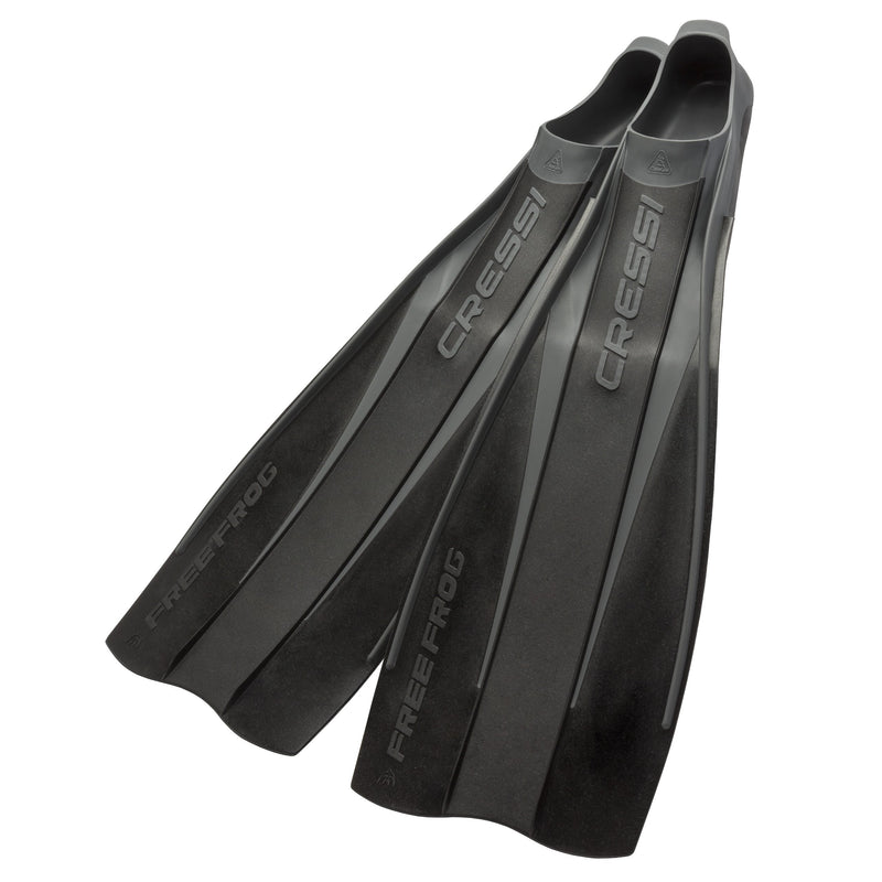 Used Cressi Free Frog Fins - Black- 37/38