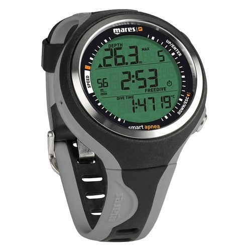 Open Box Mares Smart Apnea Scuba Dive Computers-Black / Grey