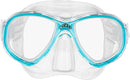 Open Box Cressi Perla Jr Scuba Dive Mask - Clear/Aquamarine - DIPNDIVE