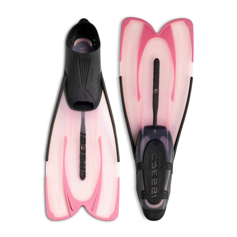 Used Cressi Agua Full Foot Fins - Pink - US Man 7/8 | US Lady 8/9 | EU 39/40