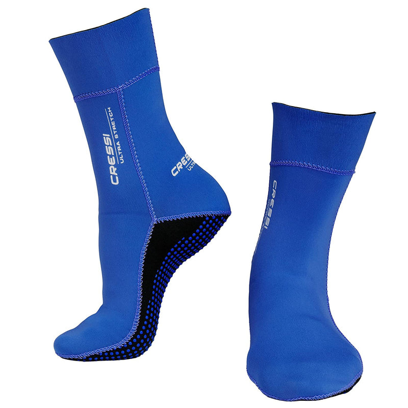 Open Box Cressi 1.5mm Ultra Stretch Socks - Blue - Small - DIPNDIVE