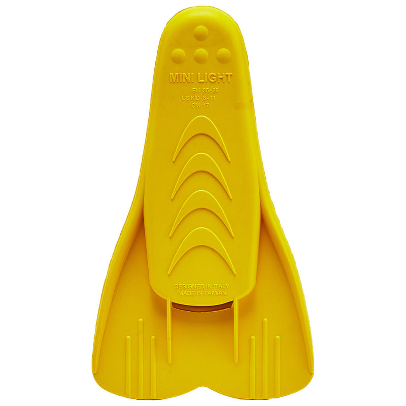 Used Cressi Kids Mini Light Floating Swim Fins - Yellow, Size - 34/35 - DIPNDIVE