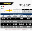 Open Box Cressi Thor EBS Dive Fins - Blue / Silver, Size: Small/Medium - DIPNDIVE