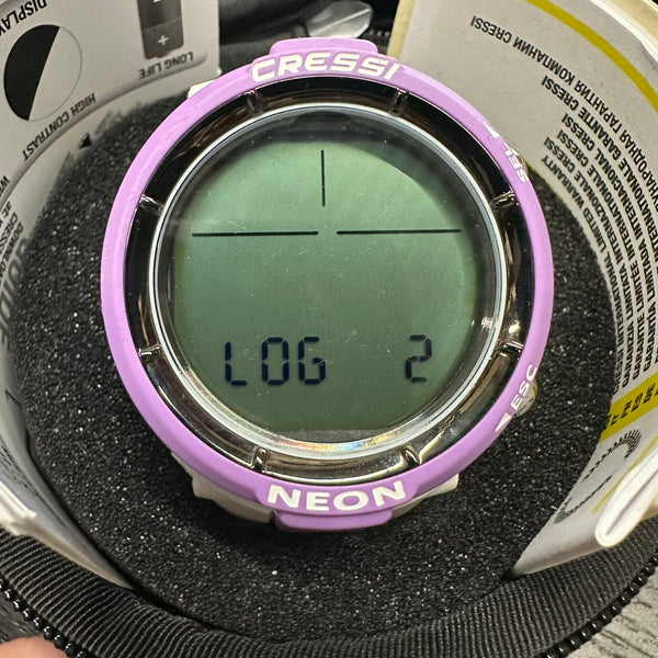 Used Cressi Neon Dive Computer - White/Lilac - DIPNDIVE