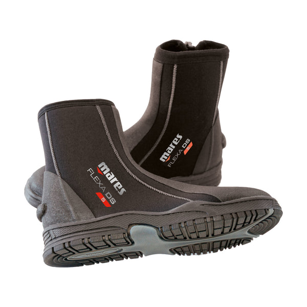 Open Box Mares 5mm Flexa DS Dive Boot - Black- 10 - DIPNDIVE