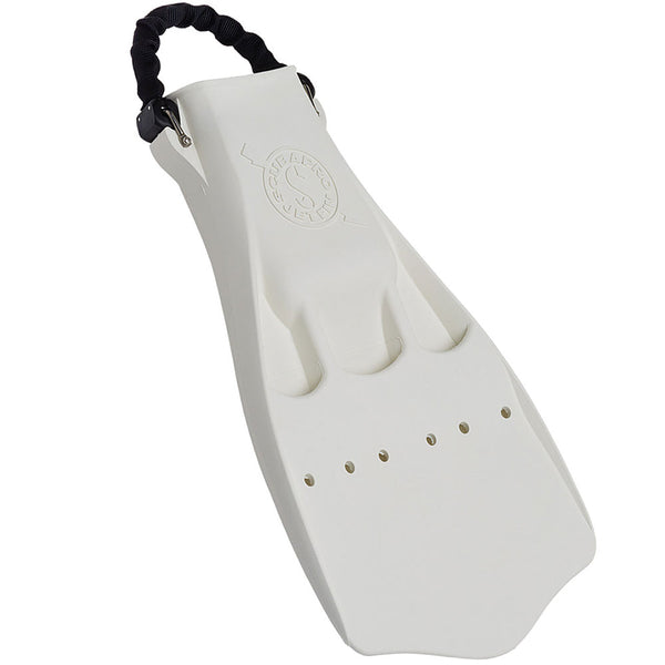 Used ScubaPro Jet Fins w/Spring Heel Strap Color Fins-White-XLG - DIPNDIVE