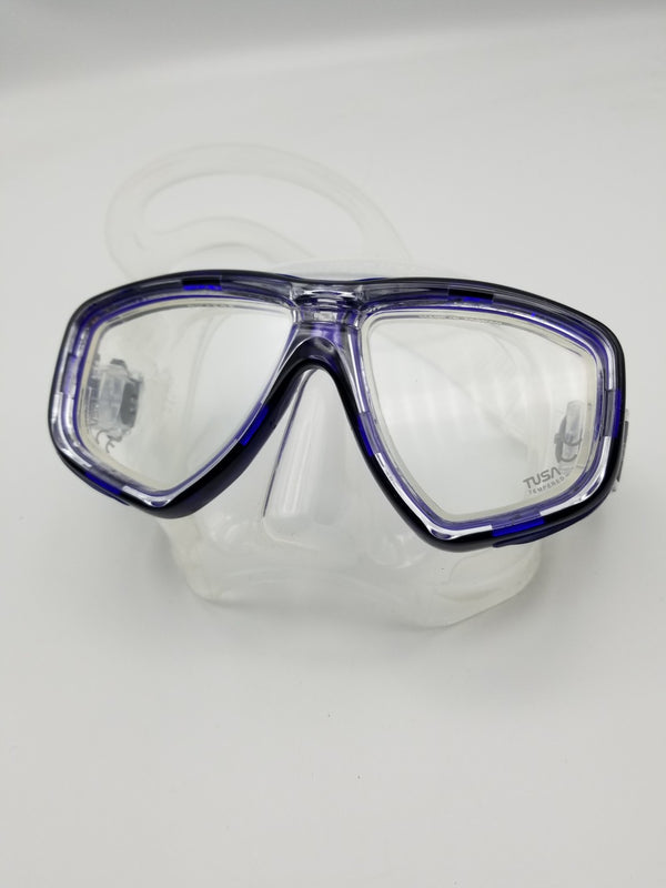 Used Tusa M-212 Freedom CEOS Scuba Diving Mask - Cobalt Blue - DIPNDIVE