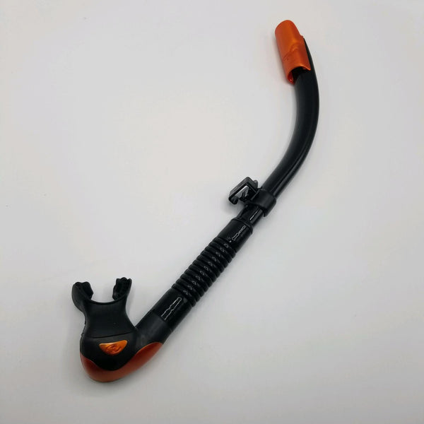 Used Tusa Platina Hyperdry II Scuba Diving Snorkel - Black/Energy Orange - DIPNDIVE