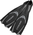 Used Cressi Pluma Full Foot Fins-Black / Silver 45-46 - DIPNDIVE