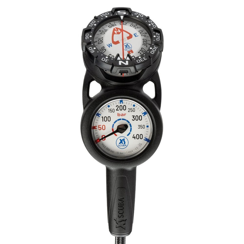 XS Scuba QuikVu Pressure and Compass Console - Metric