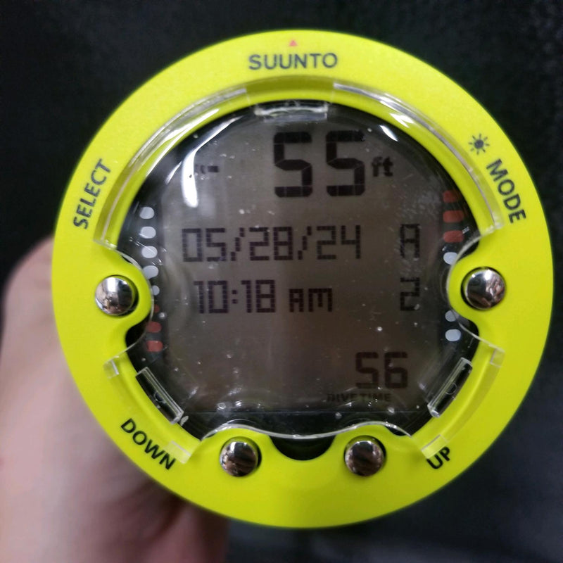 Used Suunto Zoop Novo Wrist Scuba Diving Computer (Lime)