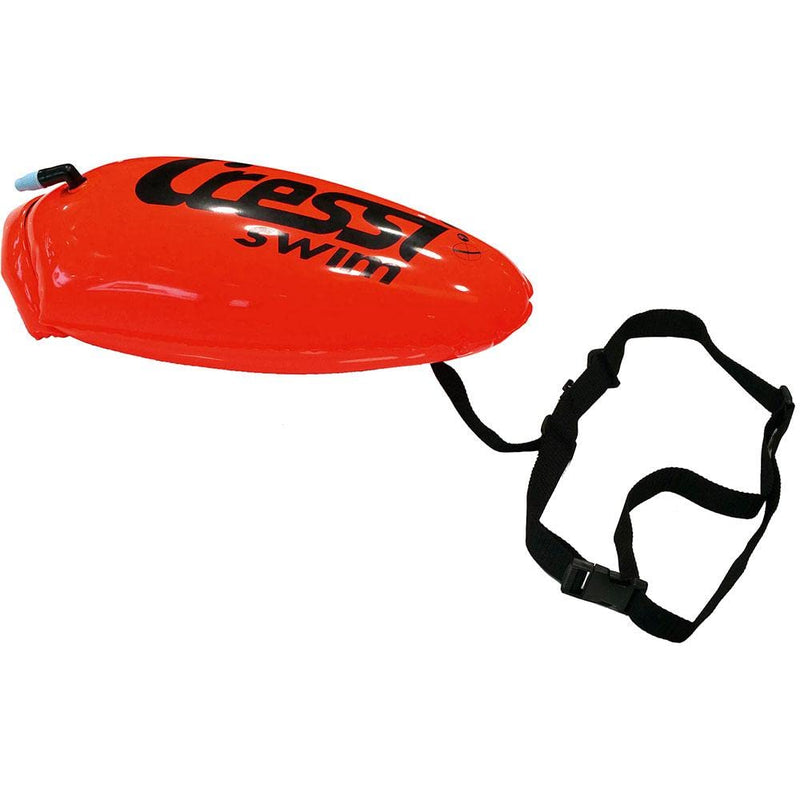 Cressi Floating Swim Buoy - Personal Belongings Pocket - Adjustable Waist Strap