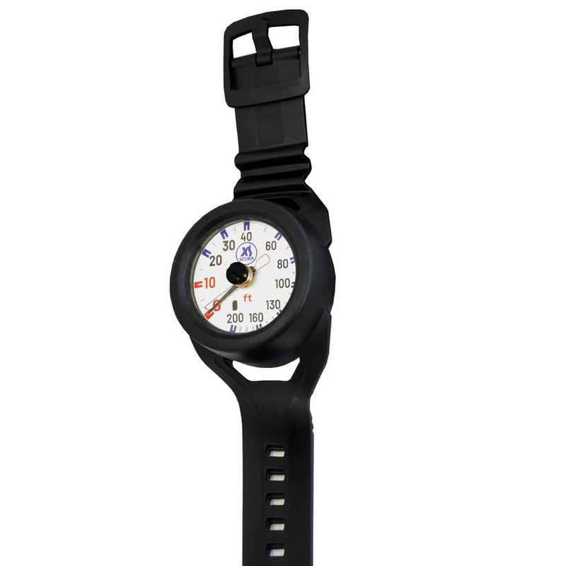 XS Scuba QuikVu Wrist Depth Gauge - Imperial - DIPNDIVE