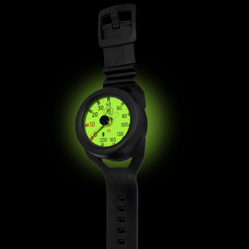 XS Scuba QuikVu Wrist Depth Gauge - Imperial - DIPNDIVE