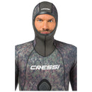 Open Box Cressi 5mm Mens Seppia 1-piece Freediving Wetsuit - Camo Grey - Medium/3 (Top Only, Without Pants) - DIPNDIVE