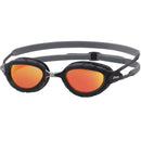 Zoggs Unisex Adult Predator Titanium Swimming Goggles Grey/Black - DIPNDIVE