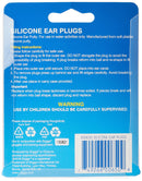 Zoggs Unisex Adult Silicone Reusable Ear Plugs for Swimming - Snorkeling - Water Sports - Clear - Pack of 4