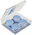 Zoggs Unisex Adult Silicone Reusable Ear Plugs for Swimming - Snorkeling - Water Sports - Clear - Pack of 4