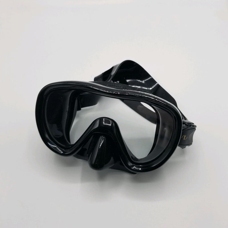 Used Tusa Kleio II Mask - Black / Black Silicone - DIPNDIVE