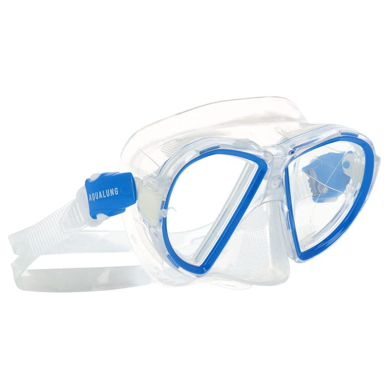Used Aqua Lung Duetto Scuba Dive Mask - Transp/Blue - DIPNDIVE