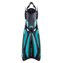 Open Box Tusa Open Heel Solla Dive Fins - Ocean Green - Medium - DIPNDIVE