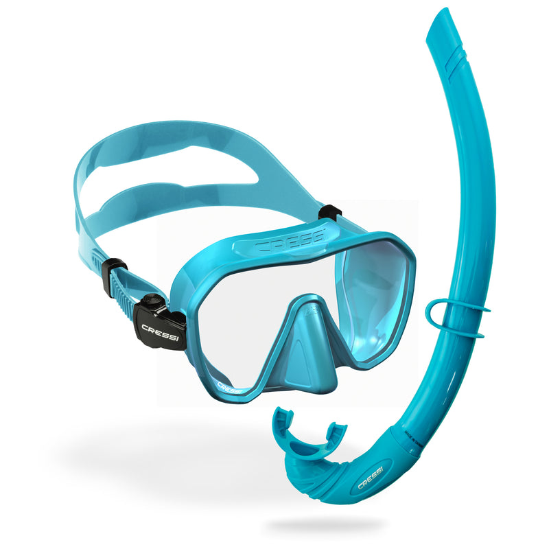 Cressi Z2 Frameless Mask and Corsica Free Snorkel Combo