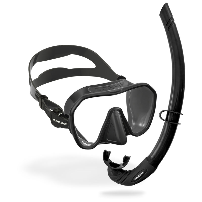 Cressi Z2 Frameless Mask and Corsica Free Snorkel Combo
