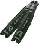 Used Cressi Gara Modular Boost Scuba Dive Fins - Green - 36/37 - DIPNDIVE